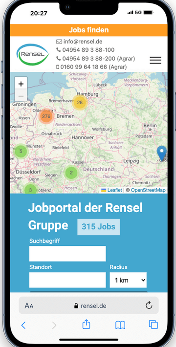 Jobportal mit Zvoove Schnittstelle