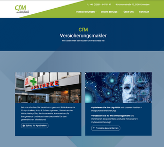 CfM-Makler Webseite