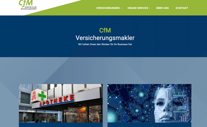CfM-Makler Webseite